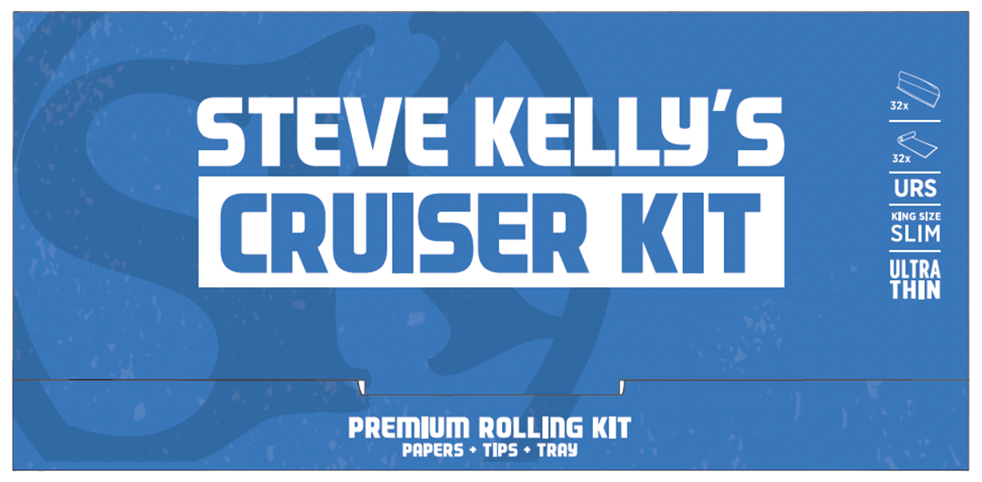 Steve Kelly Cruiser Kit — rolling papers, filter tips and tray